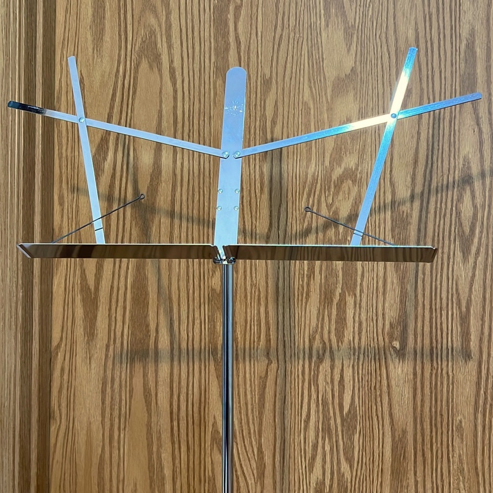 Hamilton folding music stand No. 400-N chrome